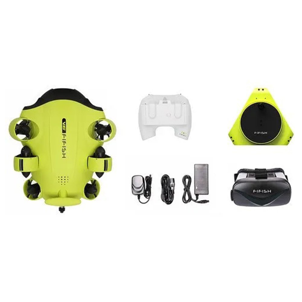 Qysea FIFISH V6 Underwater Drone ROV Kit (328′ Tether, VR Control