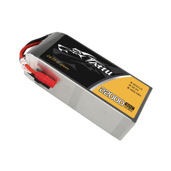 Tattu 22000mAh 22.2V 30C 6S1P Lipo Battery Pack with AS150+XT150 Plug