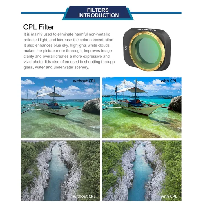 Filters ND 4 in 1 Mix Set for DJI Mini 3 Mini 3 Pro Nd Filters MCUVCPLND4ND8 Filters Accessories Filters 4 in 1Mix Set 07