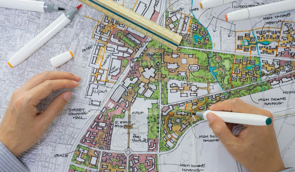 urban planning with drone , drone for surveying , survey drone