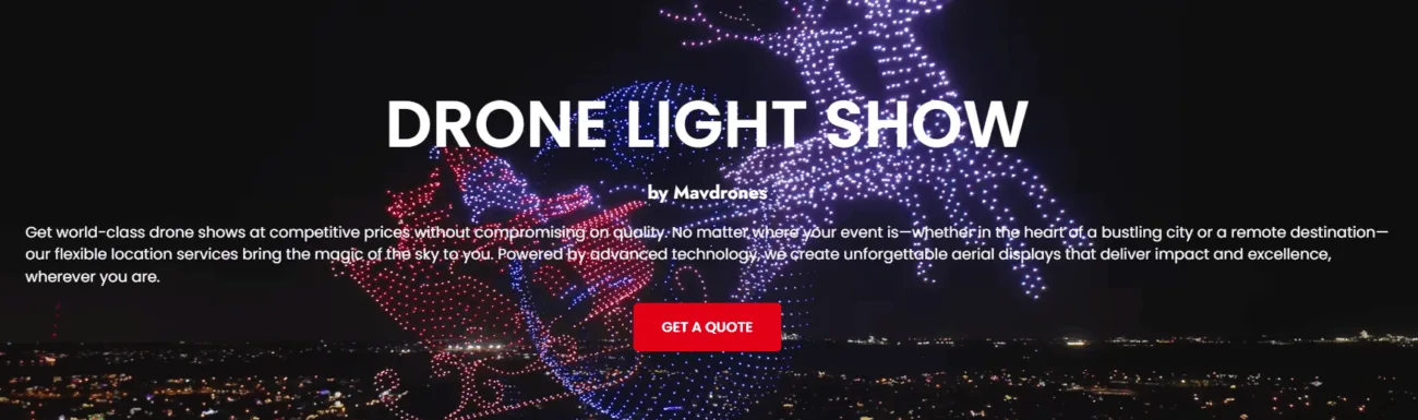 book drone show mavdrone